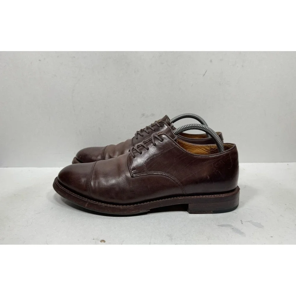 J. Crew Ludlow Derby Dress Shoe Brown Leather Men's Size 8.5